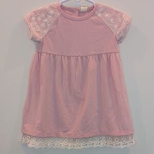 Tucker + Tate Pink Lace Sleeve Kids Dress 18M